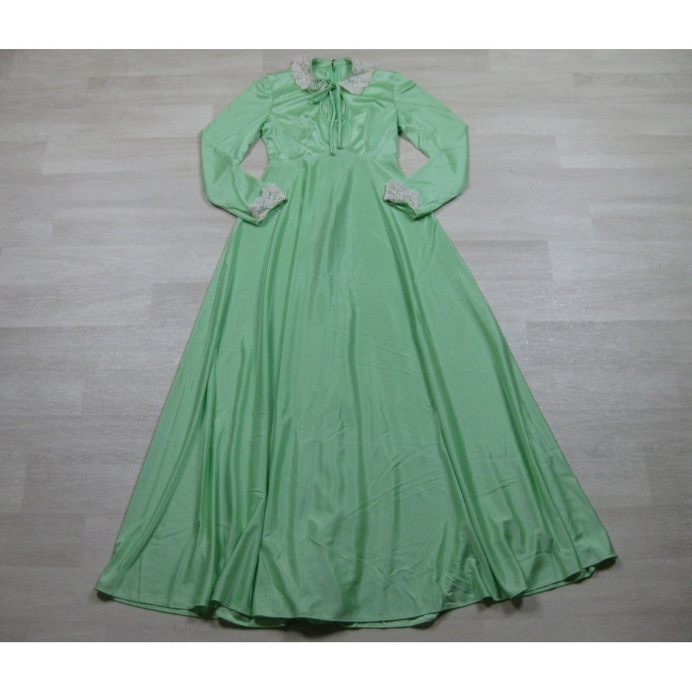 Vintage 70s Maxi Dress (XS/S) Prairie Cottagecore Hippie Romantic